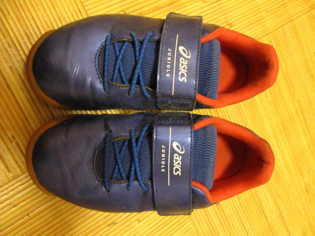 【Used】asics（アシックス）紺色×白：体育館用シューズ：20.0cm_画像2