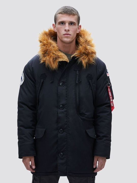 アルファインダストリー ALPHA INDUSTRIES N-3B ALPINE PARKA BLACK Mサイズ メンズ ジャケット ミリタリー almjn49503c1blm_画像2