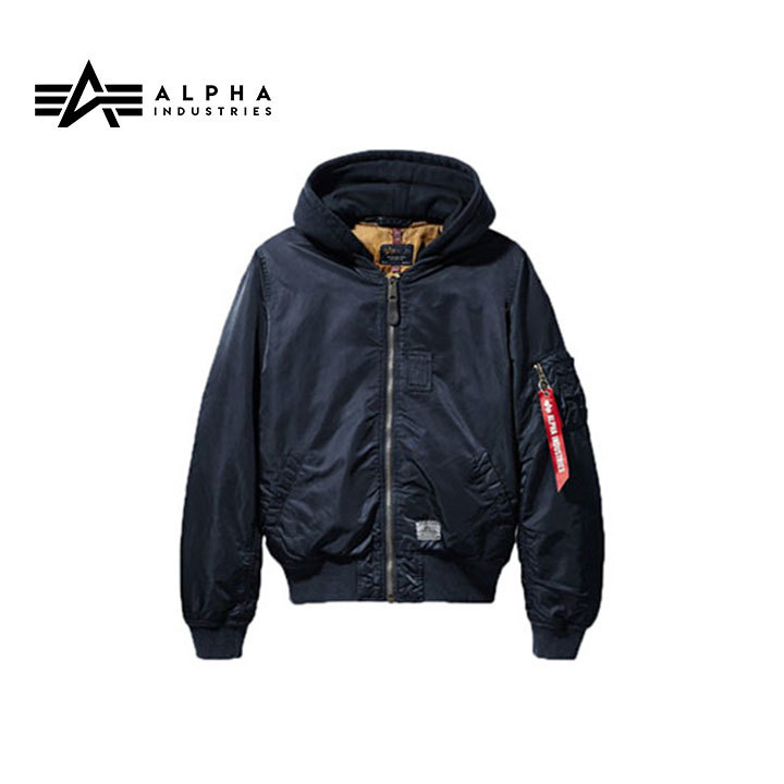 人気 MA-1 INDUSTRIES ALPHA アルファインダストリー HOODED