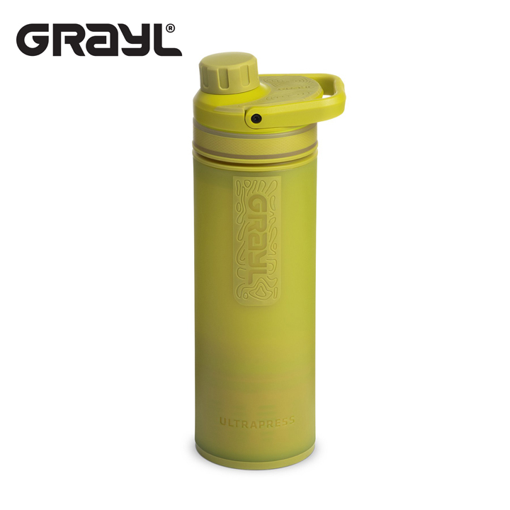 納得できる割引 500ml 浄水器 浄水ボトル ピュリファイヤー ウルトラプレス GRAYL グレイル イエロー gr500mos 水筒 水 給水 海外旅行 アウトドア 0.5リットル～