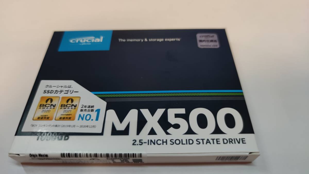 Crucial 3D NAND CT1000MX500SSD1JP SSD 1.0TB TLC SATA 2.5inch MX500シリーズ Crucial 3D NAND CT1000MX500SSD1JP SSD 1.0TB TLC SATA 2.5inch MX500シリーズ