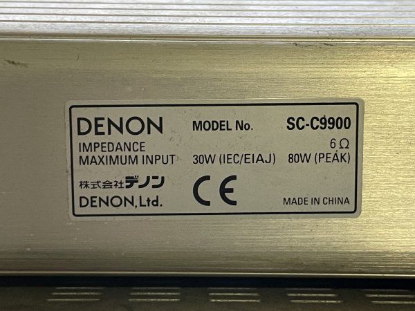 211128216　DENON　DVD-M330　AVC-M330　SC-C9900　SC-A9900　DVDデッキ　アンプ　スピーカーセット　通電確認済　ジャンク品_画像9