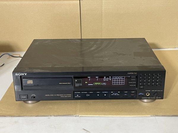 220121125 Sony cdp-970　 CDプレーヤー　動作確認済　ジャンク品