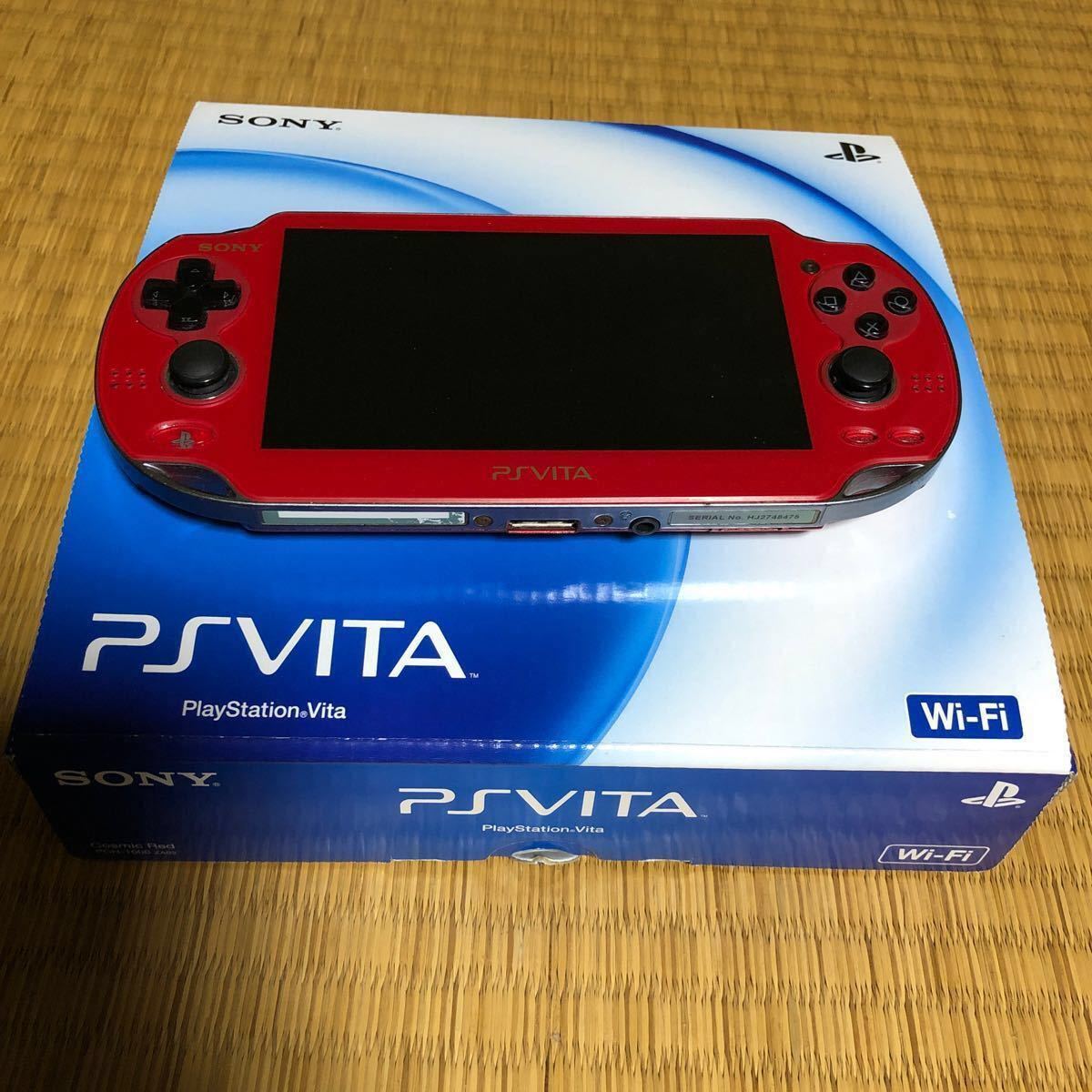 PS Vita SONY レッド PlayStation Vita Wi-Fiモデル　PCH-1000 ZA03
