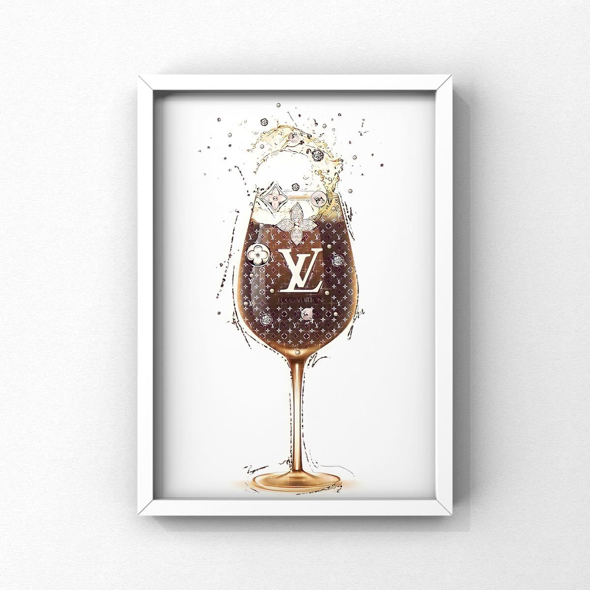 No.180【超高画質/送料無料】★ルイヴィトン Louis Vuitton★パロディ アート ポスター ウェルカムボード インテリア 絵画『A4 額付』