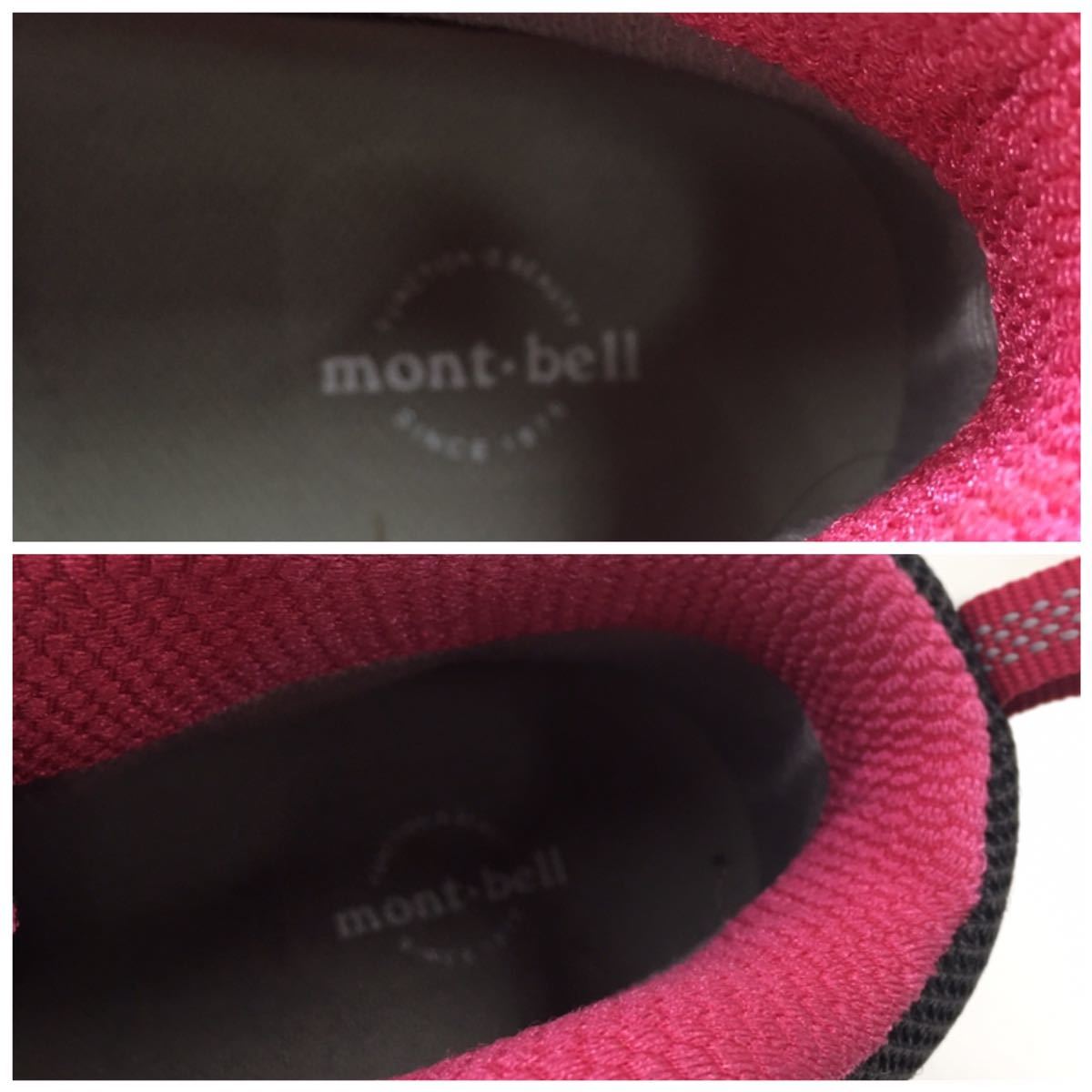 mont-bell トレッキングシューズ GORE-TEX 24cm モンベル ピンク系 ゴアテックス _画像8