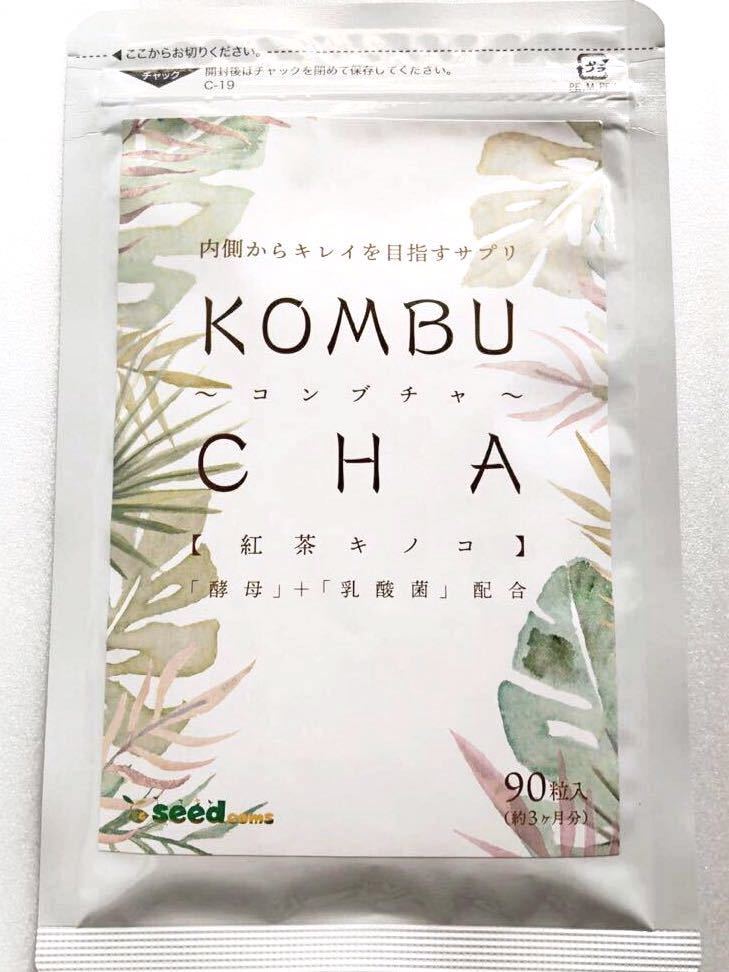 ◆送料無料◆ コンブチャ KOMBUCHA 約3ヶ月分 (2023.12.31~) 紅茶キノコ 酵母 乳酸菌 シードコムス サプリメント_画像1