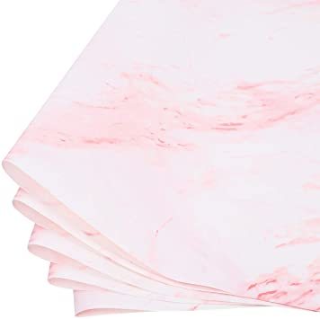 ピンク 約58*58cm ラッピングペーパー 包装紙 大理石模様 包装材料 飾り 両面色 撥水 防皺 破れにくい シンプル きれ_画像4