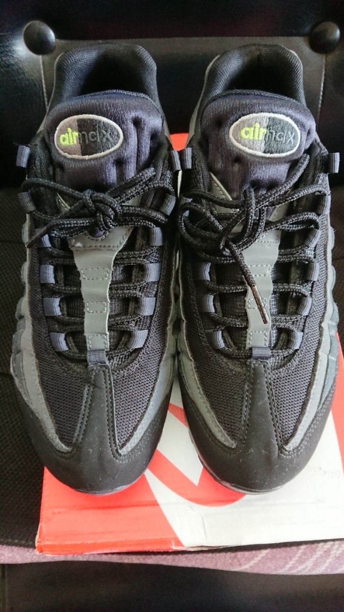 エアマックス95 NIKE AIR MAX 95 BLACK/LT SMOKE GREY-VOLT キムタク