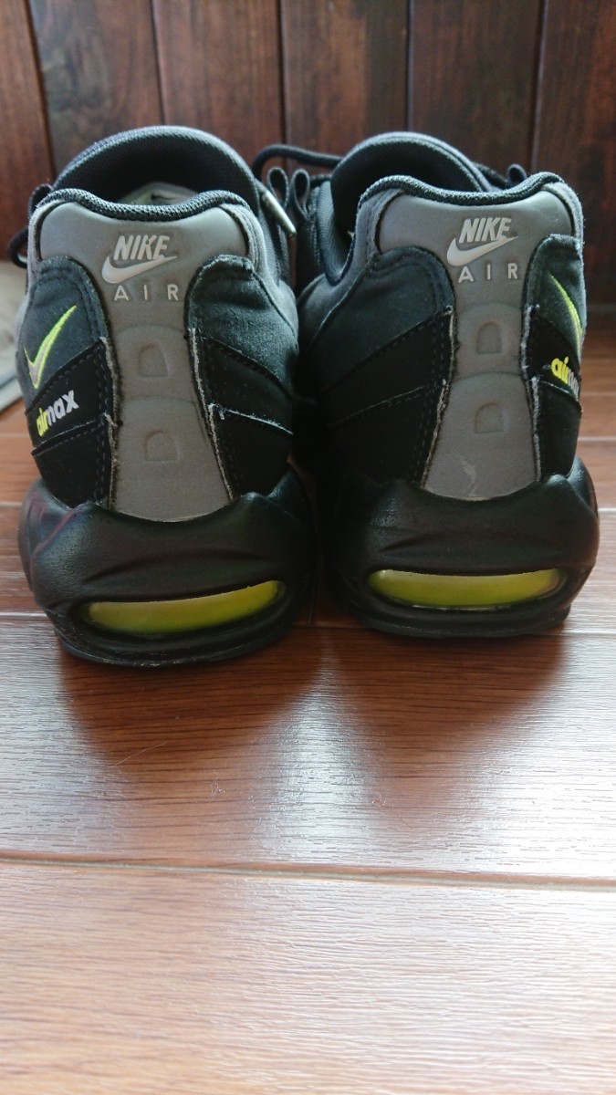 エアマックス95 NIKE AIR MAX 95 BLACK/LT SMOKE GREY-VOLT キムタク