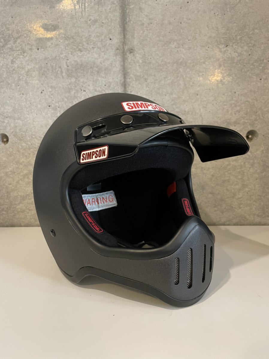 SIMPSON シンプソン M50 NORIX ヘルメット ストーンブラック バイザー 
