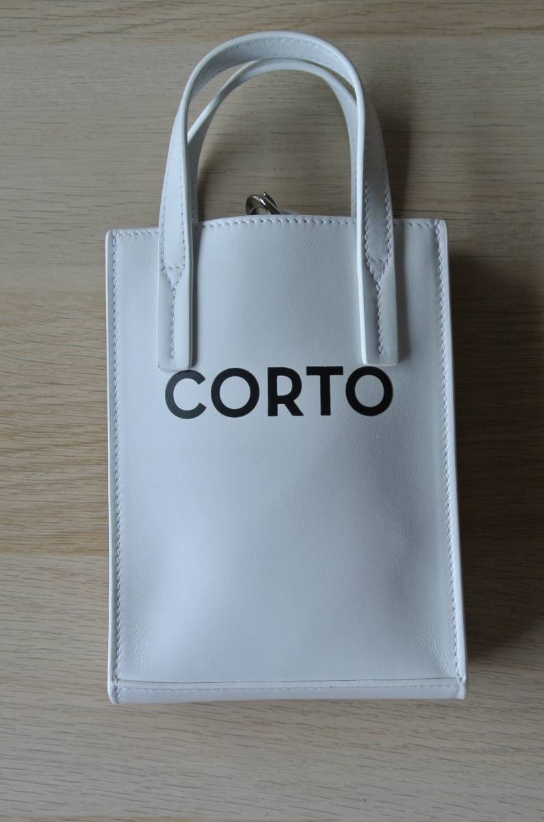 wind and sea corto molted shopper tote bag mini ウィンダンシー コルトモルテド ショッパートートバッグ ミニ white ホワイト白_画像3