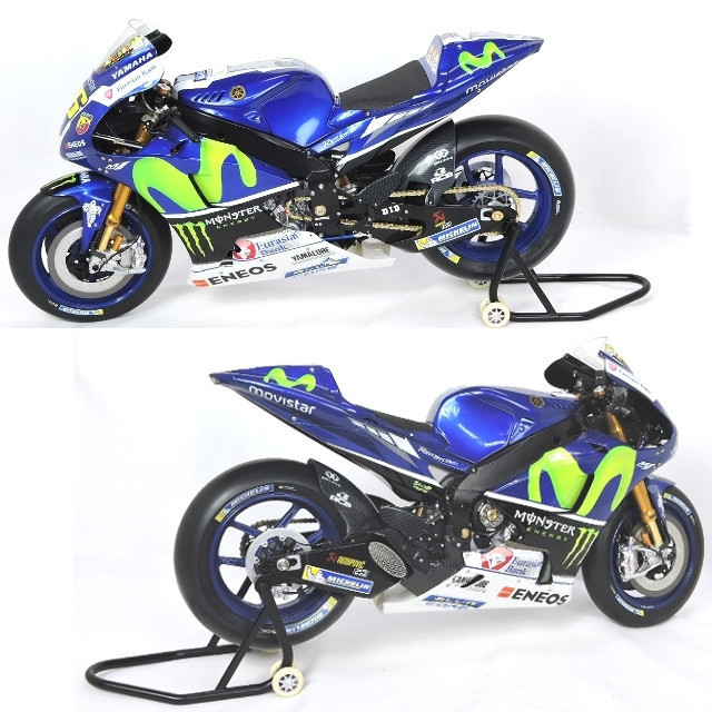 【ジャンク/現状】YAMAHA YZR-M1 バレンティーノロッシモデル 1/4 ビッグスケール YAMAHA VR46 完成品_画像2