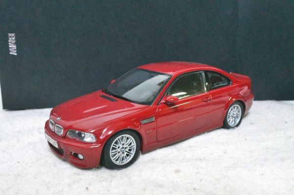 独特な店 特注 ミニカー 1/18 E46 クーペ M3 BMW 京商 3シリーズ 赤