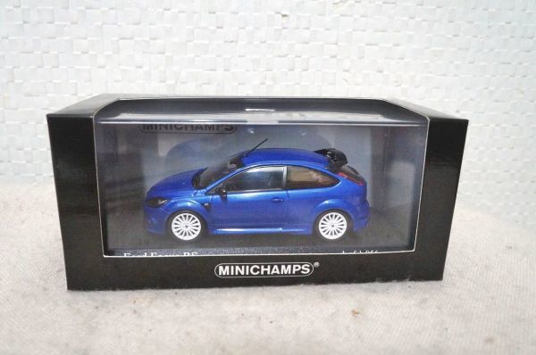 ミニチャンプス フォード フォーカス RS 2009 1/43 ミニカー 青 FORD_画像4