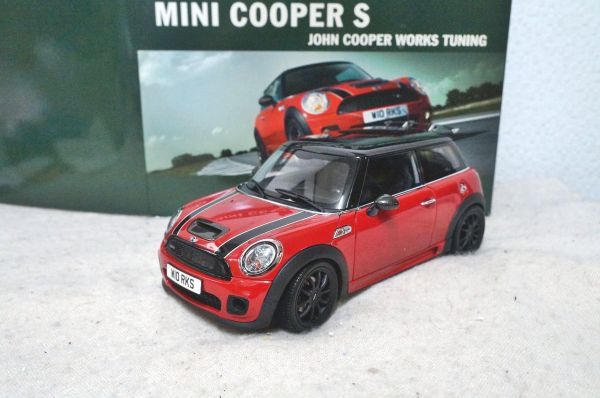 MINI COOPER S JOHN COOPER WORKS TUNING  ミニカー 赤 MINI