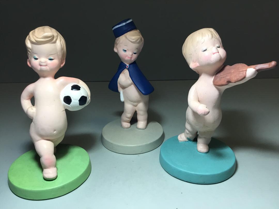 昭和レトロ 高島屋 ローズちゃん人形 フィギュア 陶器 促販 置物