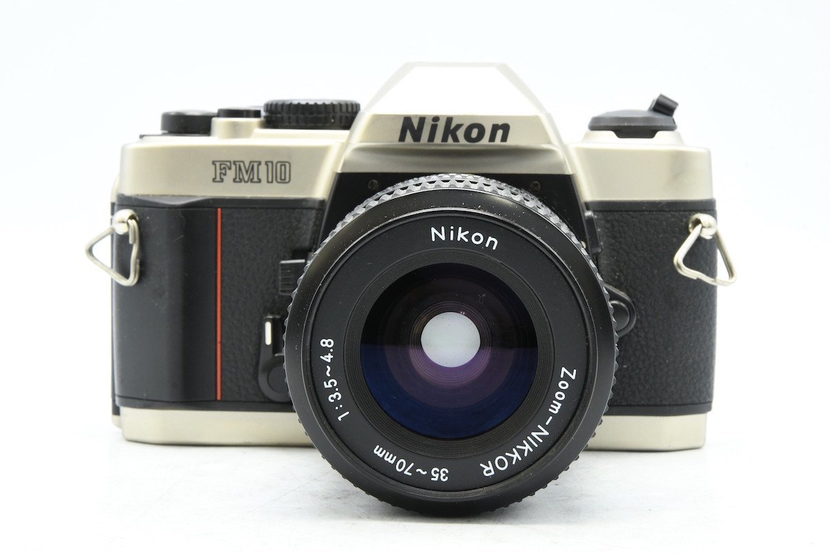 ◆ Nikon ニコン FM10 + AI-S Zoom-NIKKOR 35-70mm F3.5-4.8 フィルムカメラ MF一眼レフ 標準ズーム レンズセット_画像1