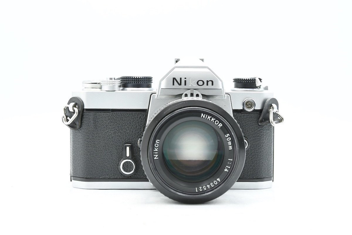 ◆ Nikon ニコン FM + AI NIKKOR 50mm F1.4 MF一眼レフ フィルムカメラ 標準単焦点レンズ 交換レンズ_画像1