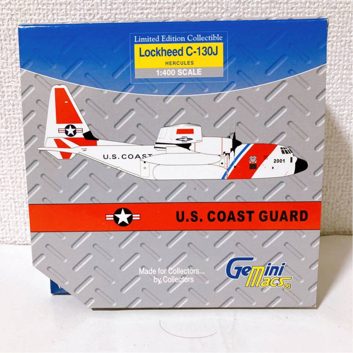 Gemini ロッキード C-130J アメリカ沿岸警備隊 1/400【ジェミニ Lockheed U.S. COAST GUARD】ダイキャストメタル