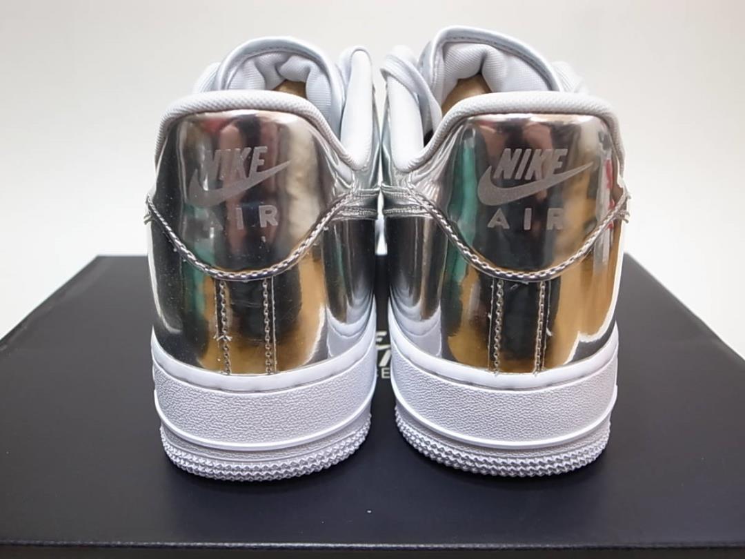 【送料無料】NIKE W AIR FORCE 1 SP CHROME/METALLIC SILVER-WHITEメンズUS10.5/28.5cm新品メタリックシルバー銀x白エアフォースCQ6566-001_画像3