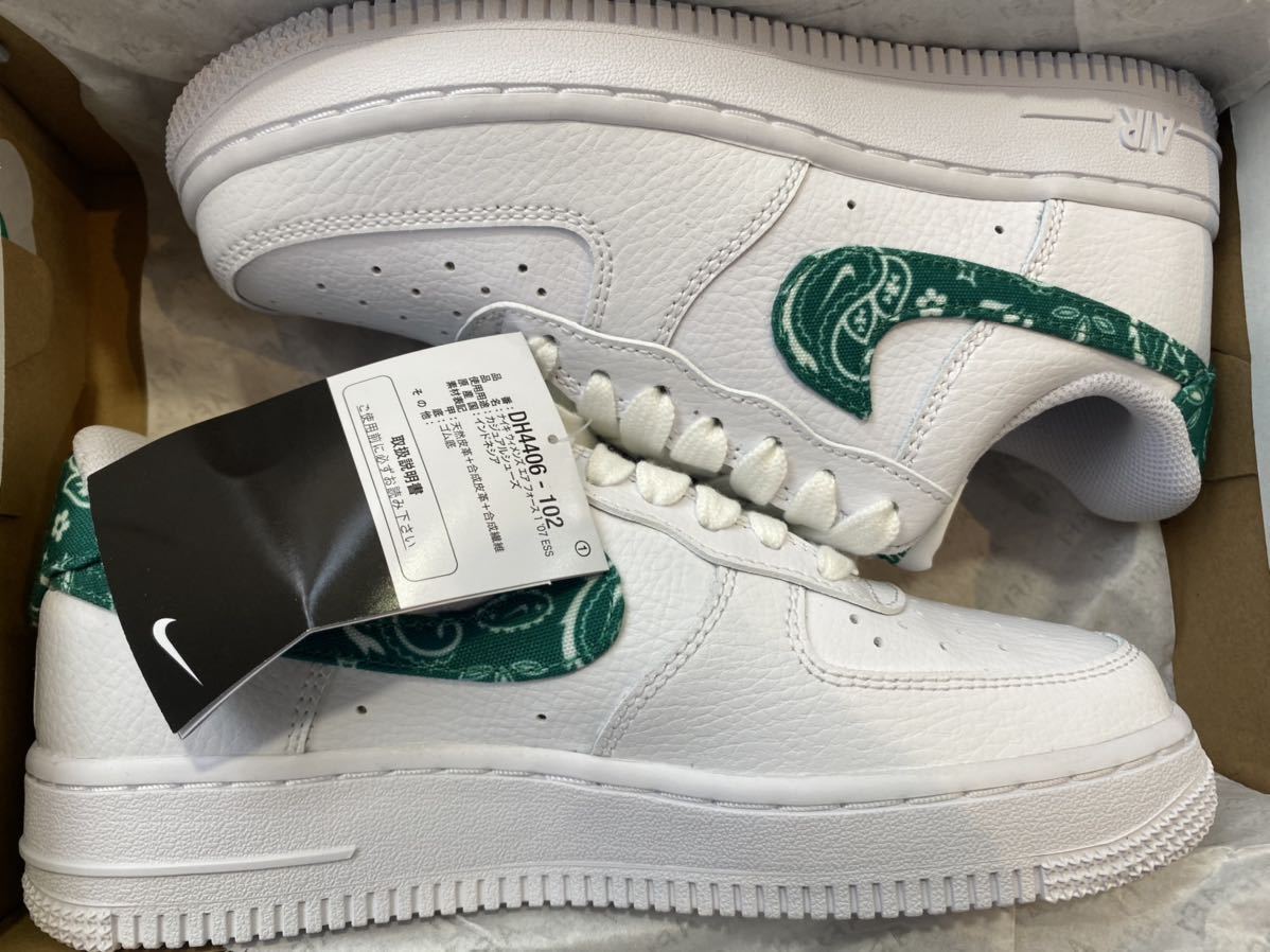 雅虎代拍-- 22.5センチNIKE W AIR FORCE 1 07 ESS PAISLEY 新品DH4406-102 雅虎代拍-- 22.5センチNIKE W AIR FORCE 1 07 ESS PAISLEY 新品DH4406-102