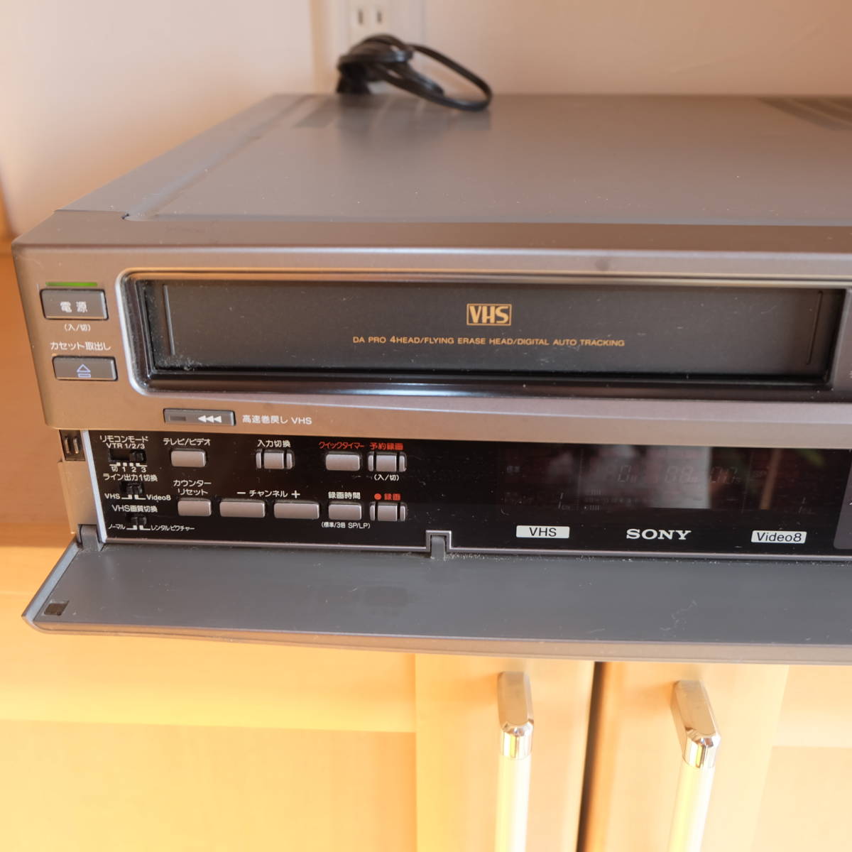 SONY WV-H1 VHS Hi8 Video8 ダブルデッキ ジャンク JUNK 1994年製 ビデオデッキ 8mm 8ミリ_画像7