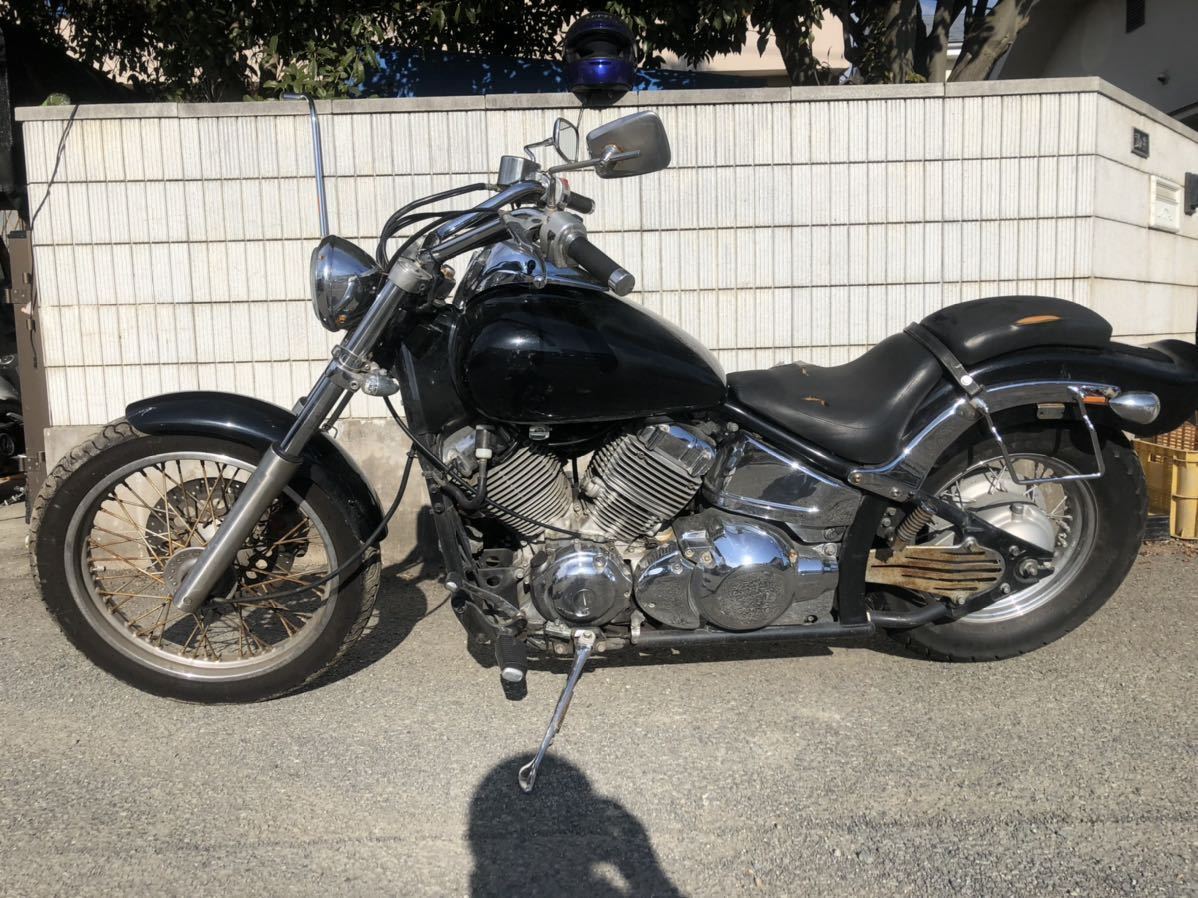 エンジン実動☆ドラッグスター400 4TR YAMAHA☆書なし レストアベース