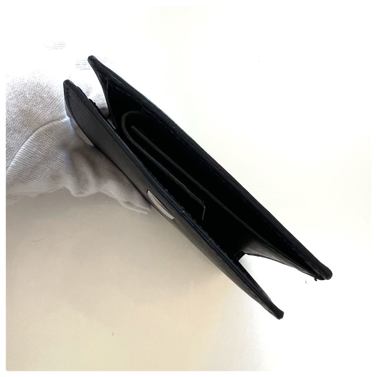 新品】S.T.Dupont PARIS メンズ 二つ折り財布 ブラック 黒 箱付き