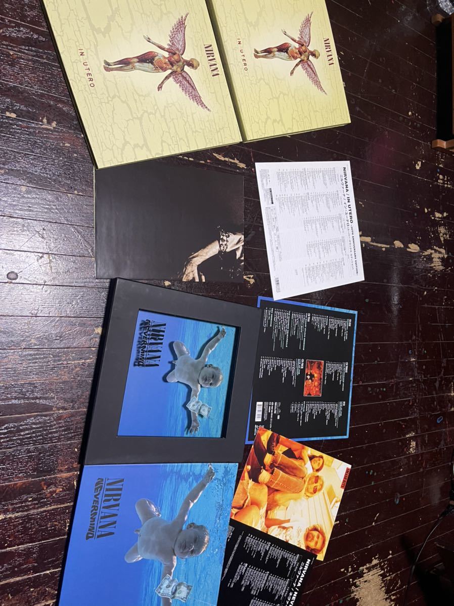 ブランド雑貨総合 NIRVANA ニルヴァーナ　ネヴァーマインド　イン・ユーテロ　スーパー　デラックス　エディションLPサイズBOX仕様SHM-CD+DVD 写真集　セット Nirvana