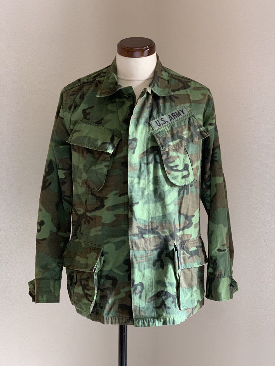 ジャングルファティーグ セスラー SESSLER ミリタリージャケット 迷彩 カモフラ size M シャツジャケット 米軍 ARMY 中田商店_画像2