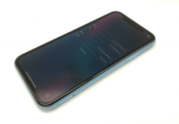 ジャンク品 Apple iPhoneXR 64GB ブルー_画像2