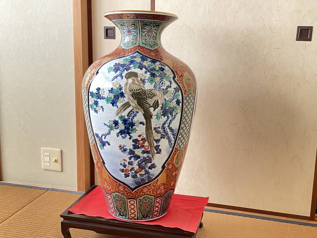 有田焼 飾り壺 70cm(赤) 有田焼 飾り壺 70cm(赤)