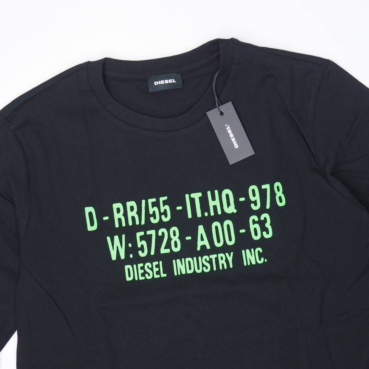 【新品正規品】DIESEL ディーゼル T-DIEGO S1 ロゴ プリント ロンT 長袖Tシャツ M　_画像3