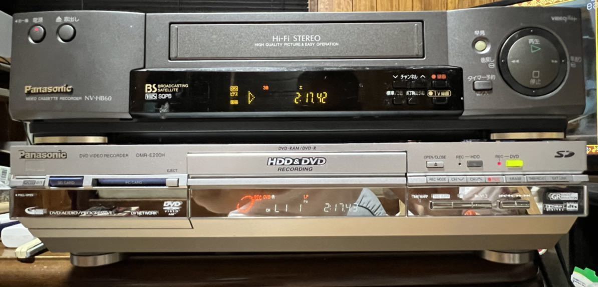 Panasonic DVDレコーダー VHSビデオデッキ ビデオテープ→DVDへ Panasonic DVDレコーダー VHSビデオデッキ ビデオテープ→DVDへ