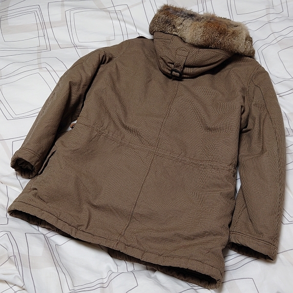R.NEWBOLD ヘビーダッフルコート L カーキ