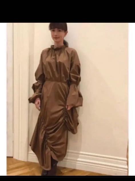 美品】エンフォルド 蒼井優着用 変形 ギャザー ロングワンピース 38