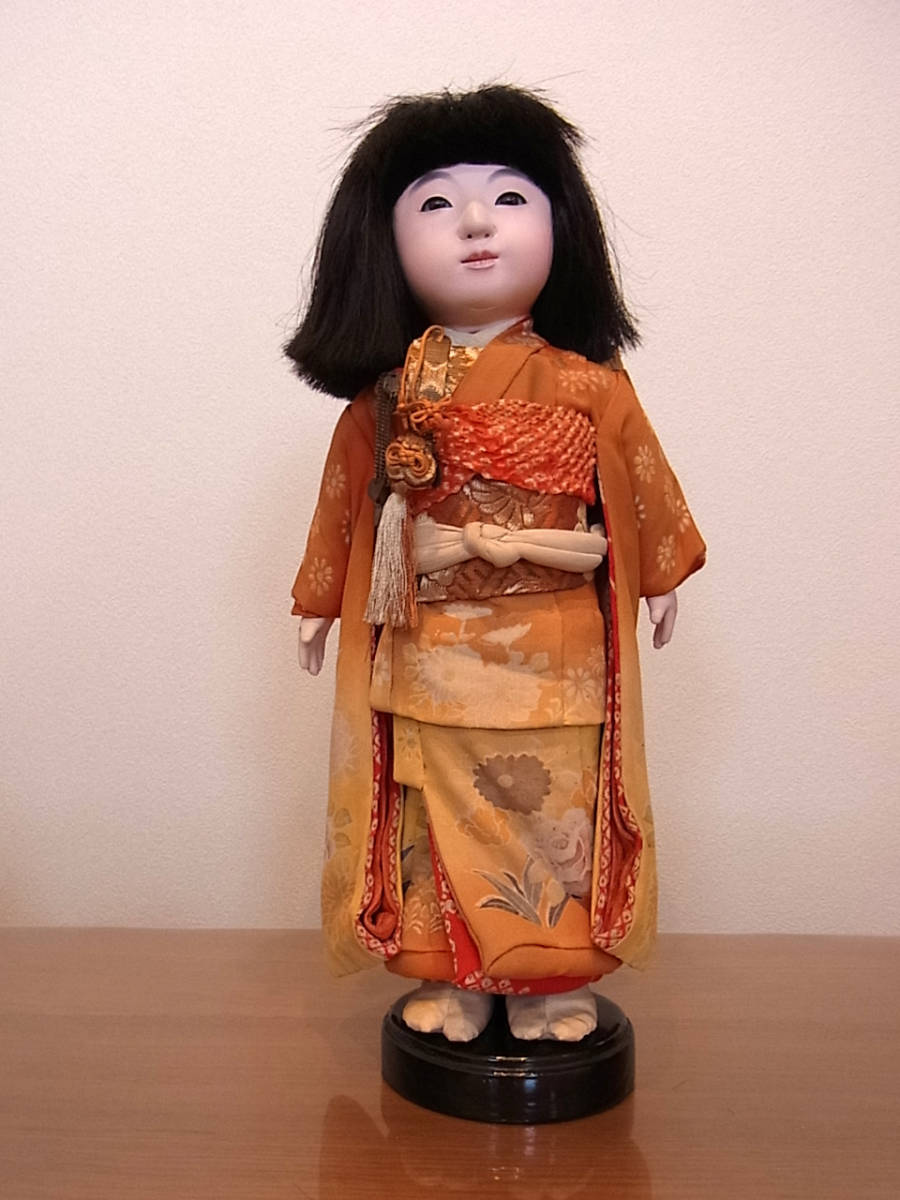 古い 市松人形 可愛い女の子 柳水 特製 人形液使用 31cm 市松人形 売買されたオークション情報 Yahooの商品情報をアーカイブ公開 オークファン Aucfan Com