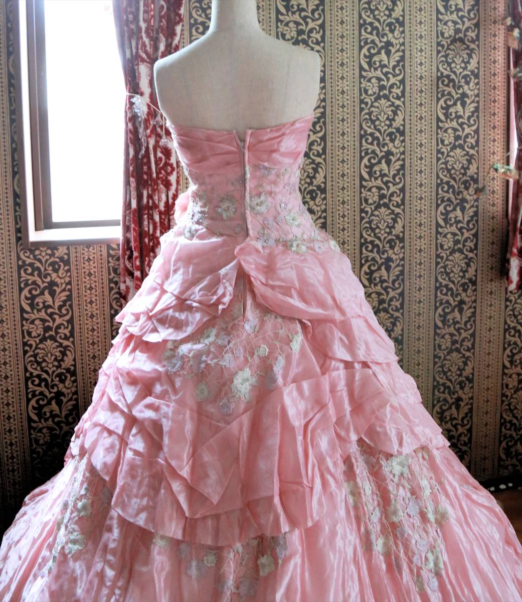 ayanachu-ruAya na ture wedding dress pink color dress free shipping 7 number 9 number S~M size degree 