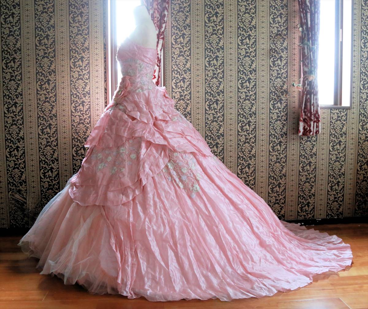 ayanachu-ruAya na ture wedding dress pink color dress free shipping 7 number 9 number S~M size degree 