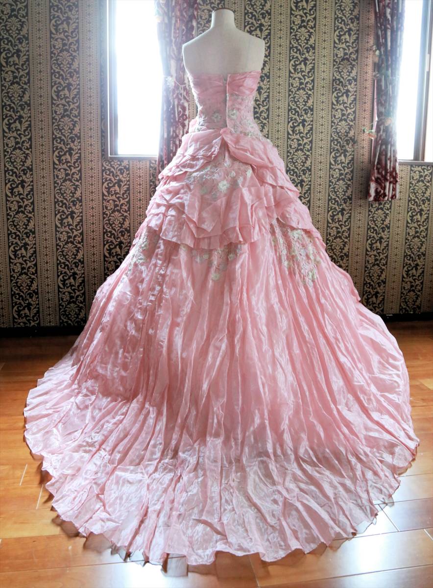 ayanachu-ruAya na ture wedding dress pink color dress free shipping 7 number 9 number S~M size degree 