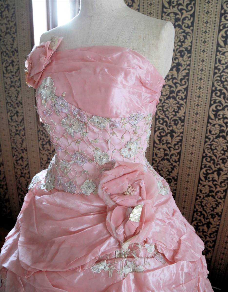 ayanachu-ruAya na ture wedding dress pink color dress free shipping 7 number 9 number S~M size degree 