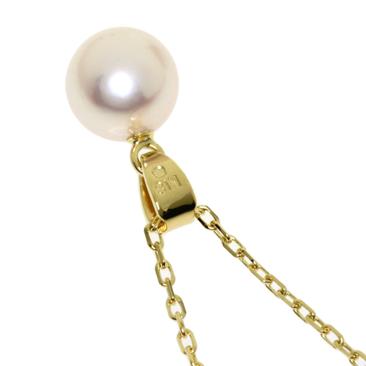MIKIMOTO ミキモト アコヤパール 真珠 ネックレス K18イエローゴールド