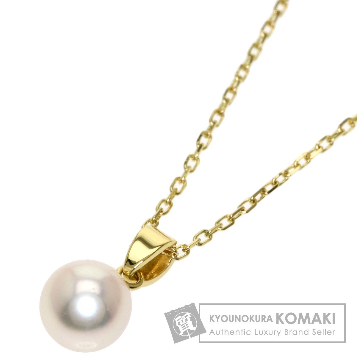 MIKIMOTO ミキモト アコヤパール 真珠 ネックレス K18イエローゴールド