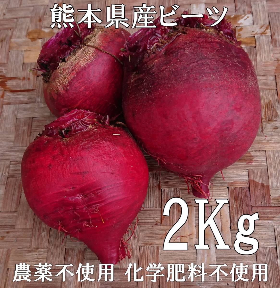 ビーツ ２ｋｇ 農薬不使用 化学肥料不使用 スーパーフード 熊本 菊池 送料込_画像1