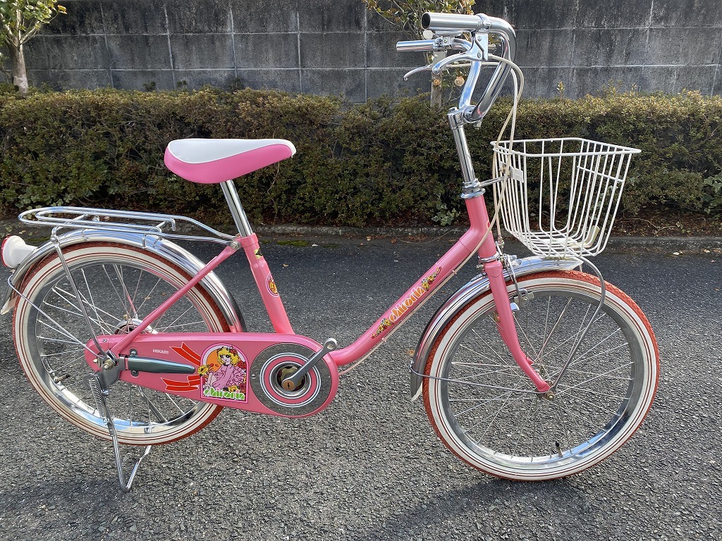 お買得】 光自転車 チロリン CR20 ピンク系 20型シングル 当時物