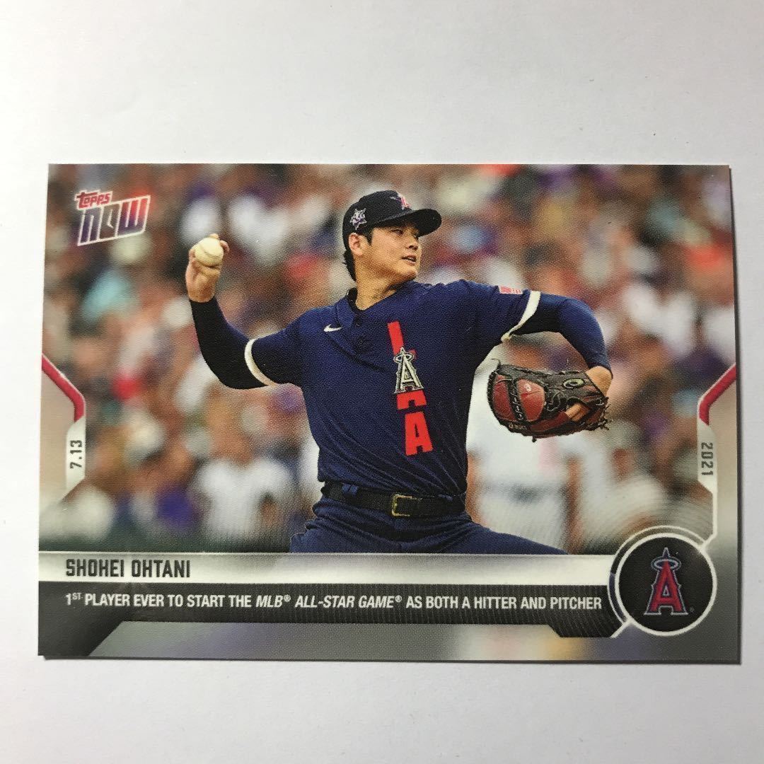 Topps NOW 2021 #508 大谷翔平 二刀流でオールスター出場_画像1