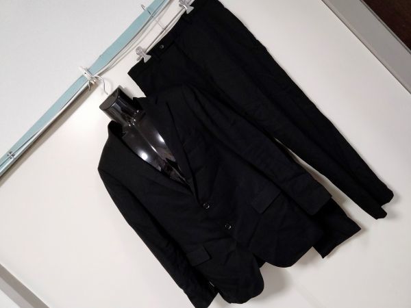 kkaa1982 ■ MR.JUNKO ■ ミスタージュンコ スーツ シングル ウール混 黒 YA7 94-80-180 M