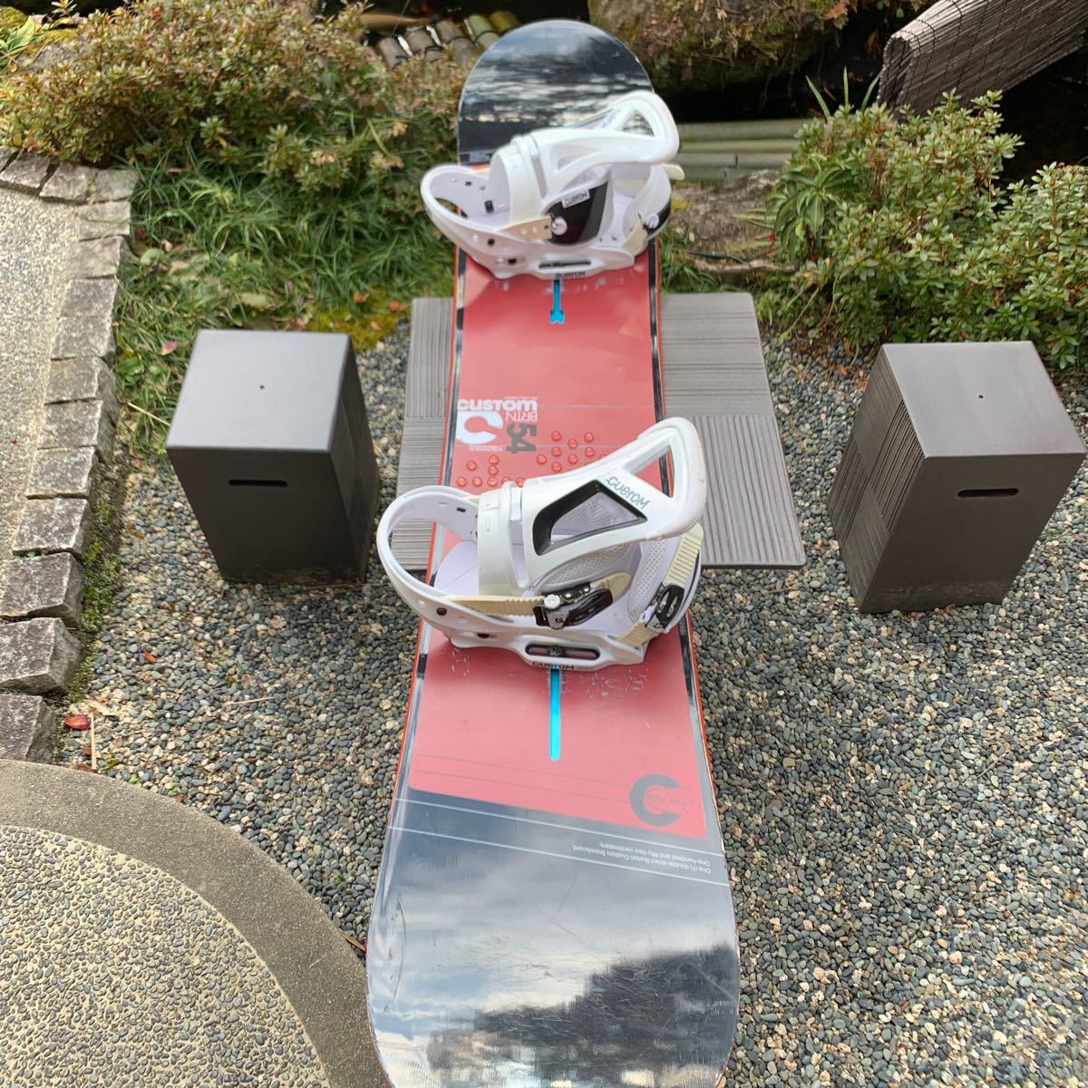BURTON バートン スノーボード板 CUSTOM Flying V 154 2014 おまけ