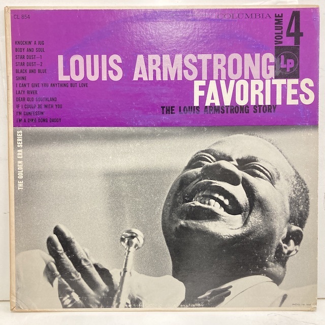 お買得 即決VOCAL LP 92％以上節約 Louis Armstrong Story Volume4 米盤ミゾナシ6eye 31743 アームストロング Mono ルイ